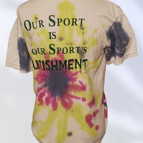 Tie Dye Tee Cross Country Tee on White S - Picture 1 of 8